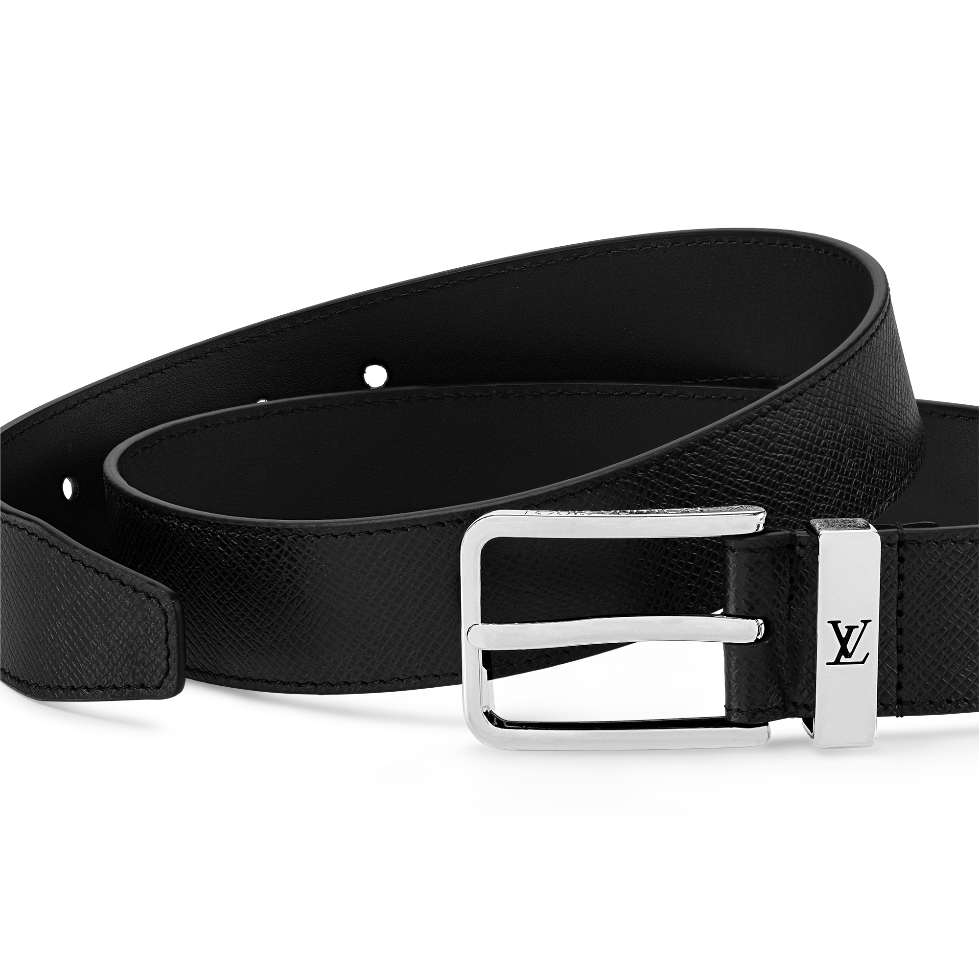 ルイヴィトン　ベルト・ポンヌフ 35MM Pont Neuf 35mm Belt Taiga Leather - Men - Accessories